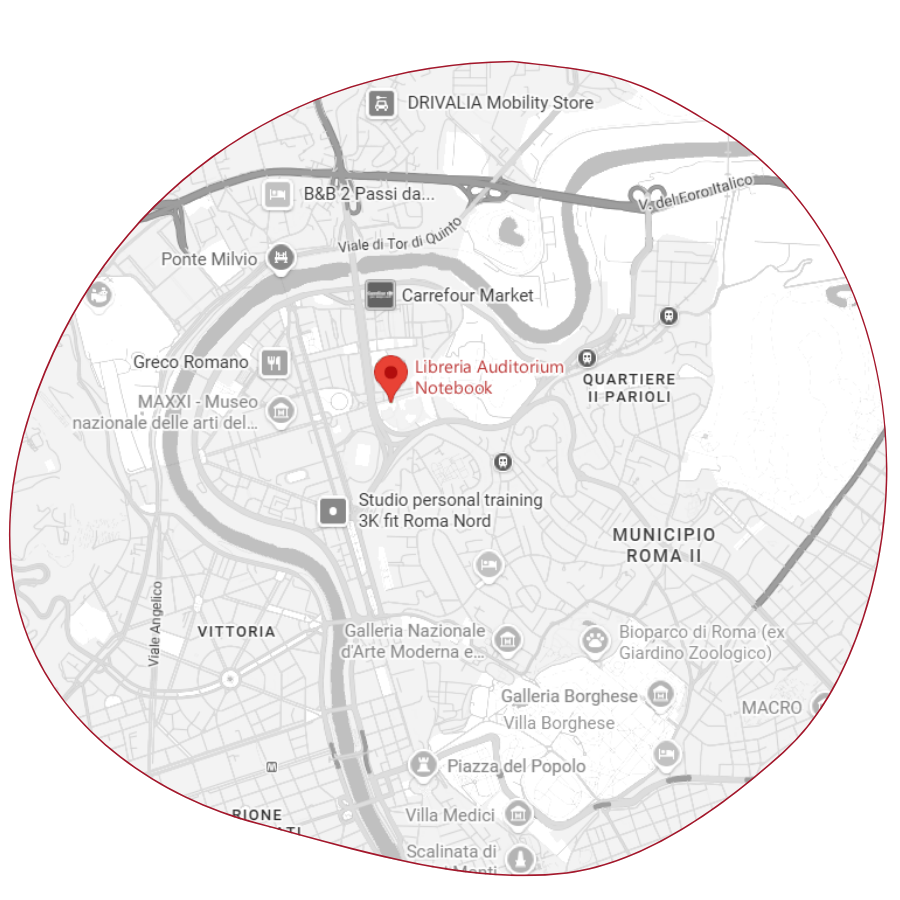 Indica la posizione della libreria sulla mappa di Roma